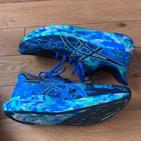 ASICS Noosa Tri 14 Black Green Blue - Picture 3 of 9